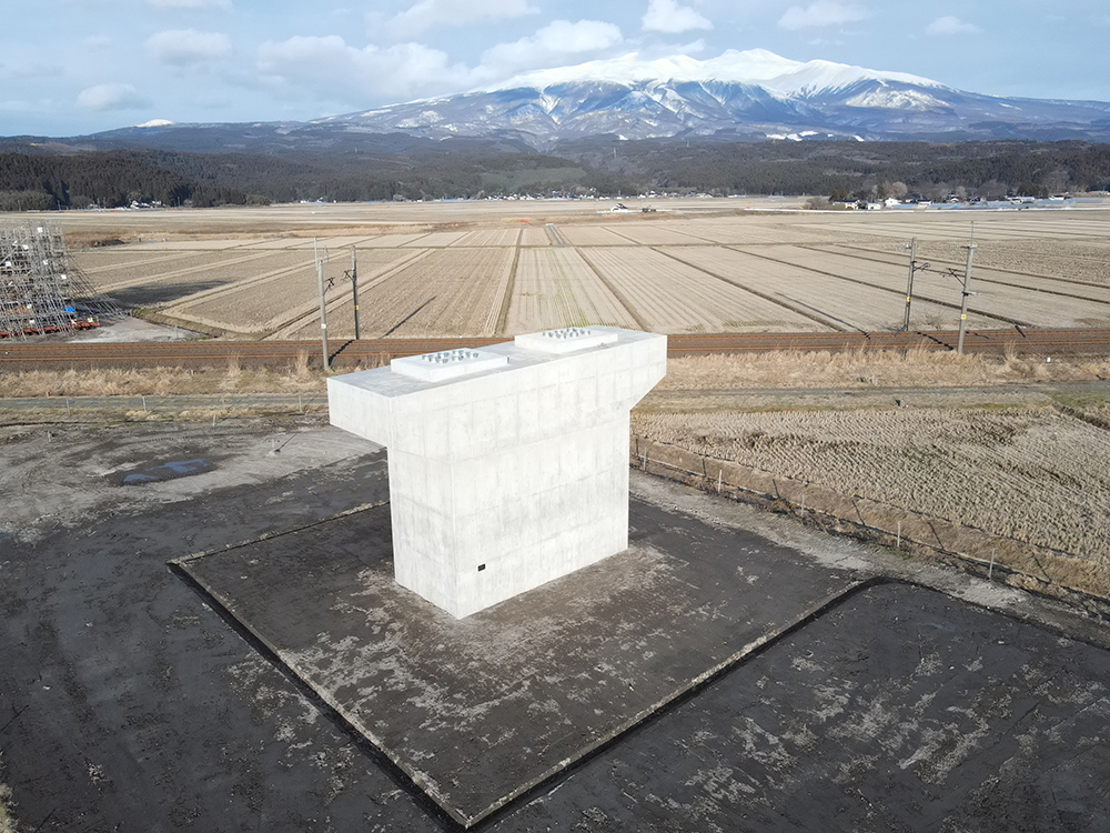 当山西山崎地区橋梁下部工工事　完成写真